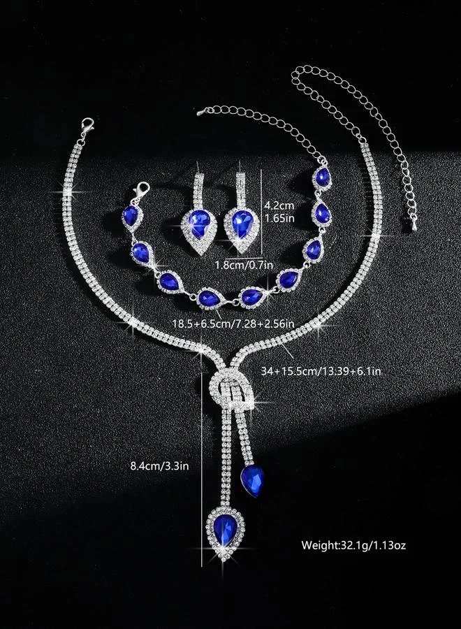 Take Two 3-Piece Embellished Necklace, Bracelet And Earrings Jewelry Set